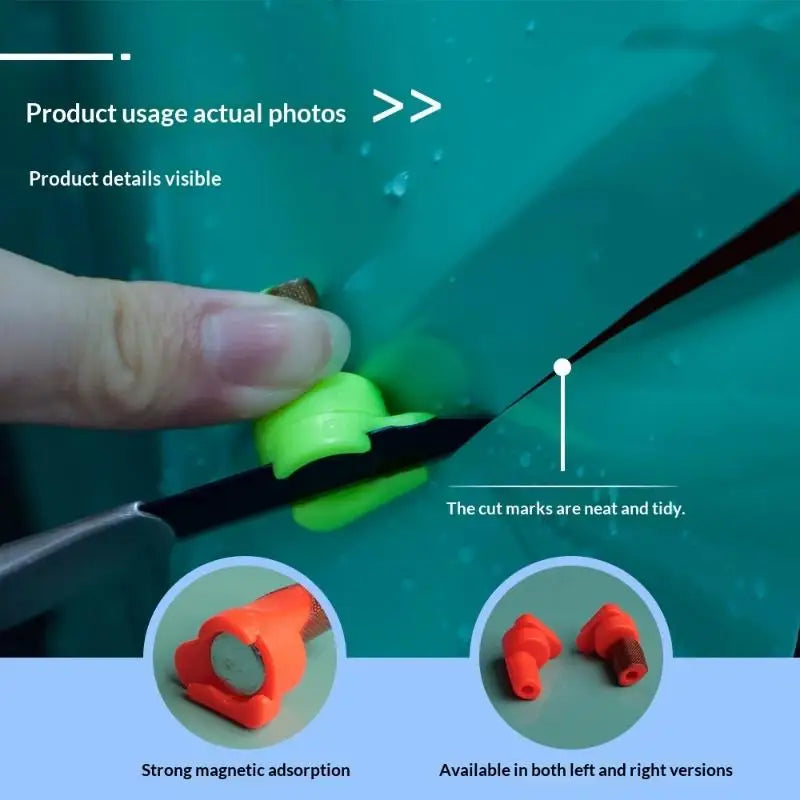 2Pcs Car Wrapping Film Utility Knife Auxiliary Tools Precision Edge Trimming Tool Professional Vinyl Film Trimming Cutter Oasis Select
