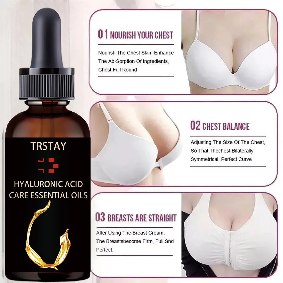 Breast massage moisturizing essential oil Oasis Select 15ml
