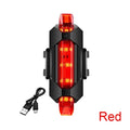 USB Rechargeable Bike Light Set Front Light with Taillight Easy to Install 3 Modes Bicycle Accessories for the Bicycle Oasis Select 918 Red OPP