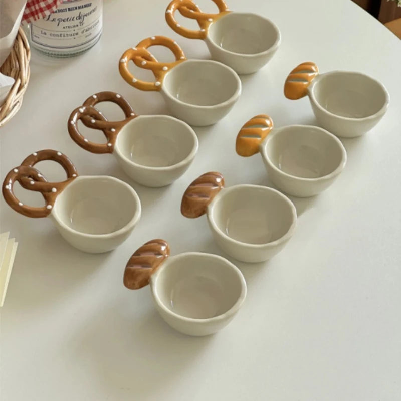 Ceramic Dipping Sauce Dish Creative Theme Restaurant Ceramic Dishes Stick Wrapped Dishes Saline Alkali Dishes Oasis Select