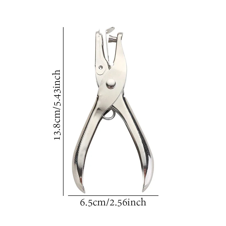 Office supplies metal hole punch manual hole punch student stationery paper card small round hole flipbook document binding Oasis Select