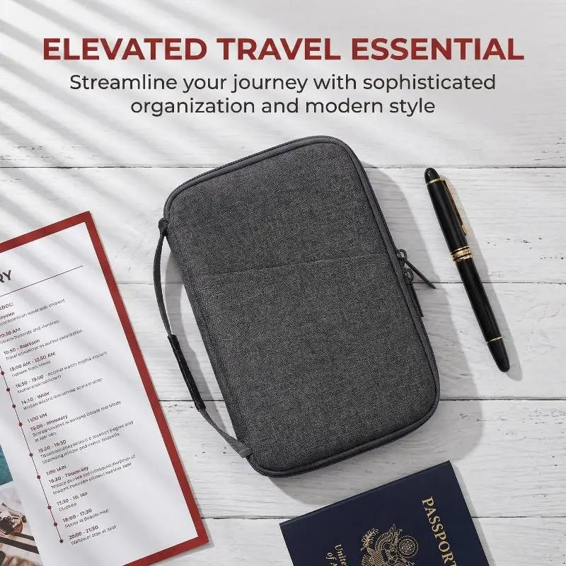 Waterproof Travel Passport Holder RFID Safe Family Organizer Case with Multiple Card Slots - Family Travel Wallet Oasis Select
