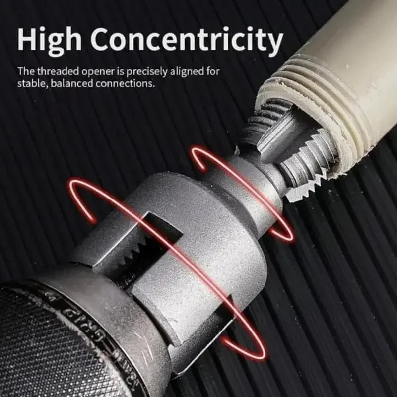 Pipe Thread Cutting Tool Integrated Internal & External Pipe Threading Tool Electric Drill Compatible PVC Pipe Threader Kit Oasis Select