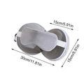 Travel Neck Pillow 2 in 1 Eye Mask Pillow Foldable Multifunctional Travel Pillow Light-blocking With Storage Hook Neck Pillows Oasis Select Light Gray