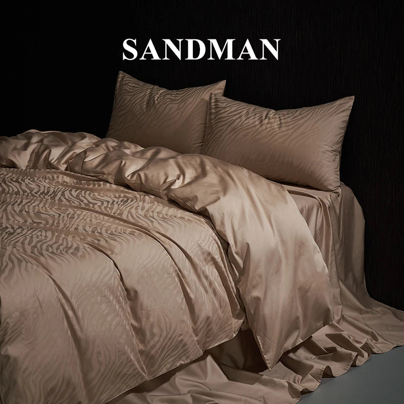Four piece bed set 100 sateen high-end long staple cotton all-cotton sheet and quilt set bedding Oasis Select H Fitted Bed Sheet 1.5m bed 4-piece set