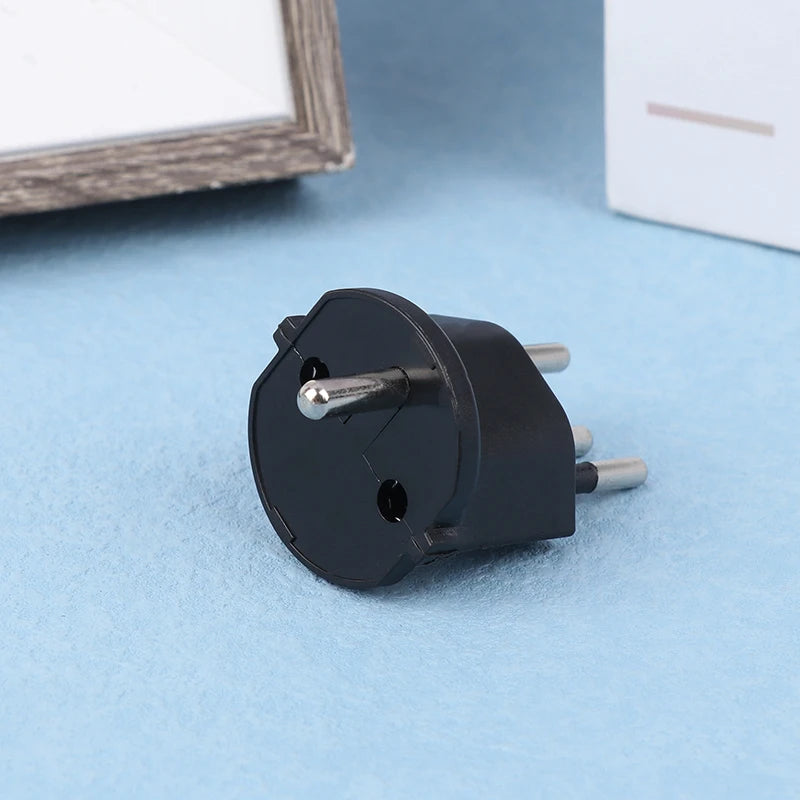 1Pc Plug Travel Adapter Europe German TO Swiss Plugs 10A 250V Power Plug EU To Switzerland Electrical Plug Adapter Oasis Select Black