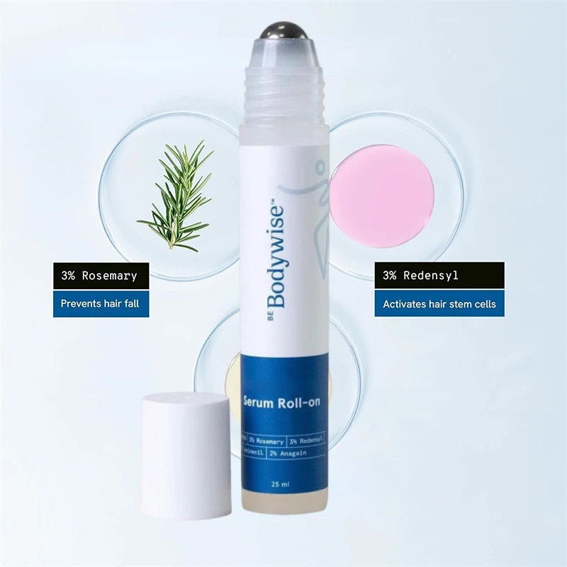 Be-Body.wise Rosemary Roll-on Hair Care Essence - Nourishing, Anti-Frizz, Strengthening Roots, Scalp Treatment, Nourishing Hair Oasis Select