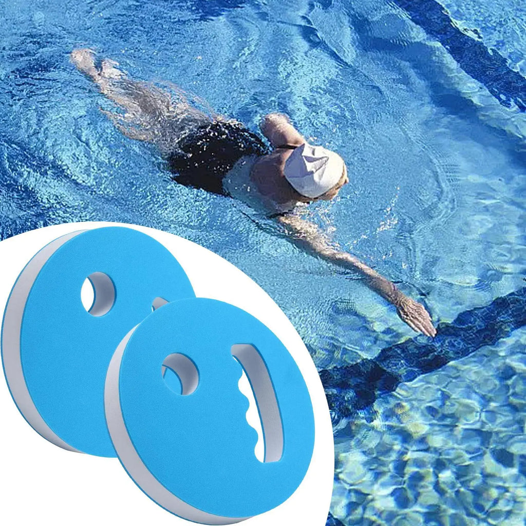 2Pcs Water Exercise Discs Swim Hand Disc Buoyancy Pool Exercise Swim Training Tool EVA Foam Aerobic Equipment Water Paddle Board Oasis Select