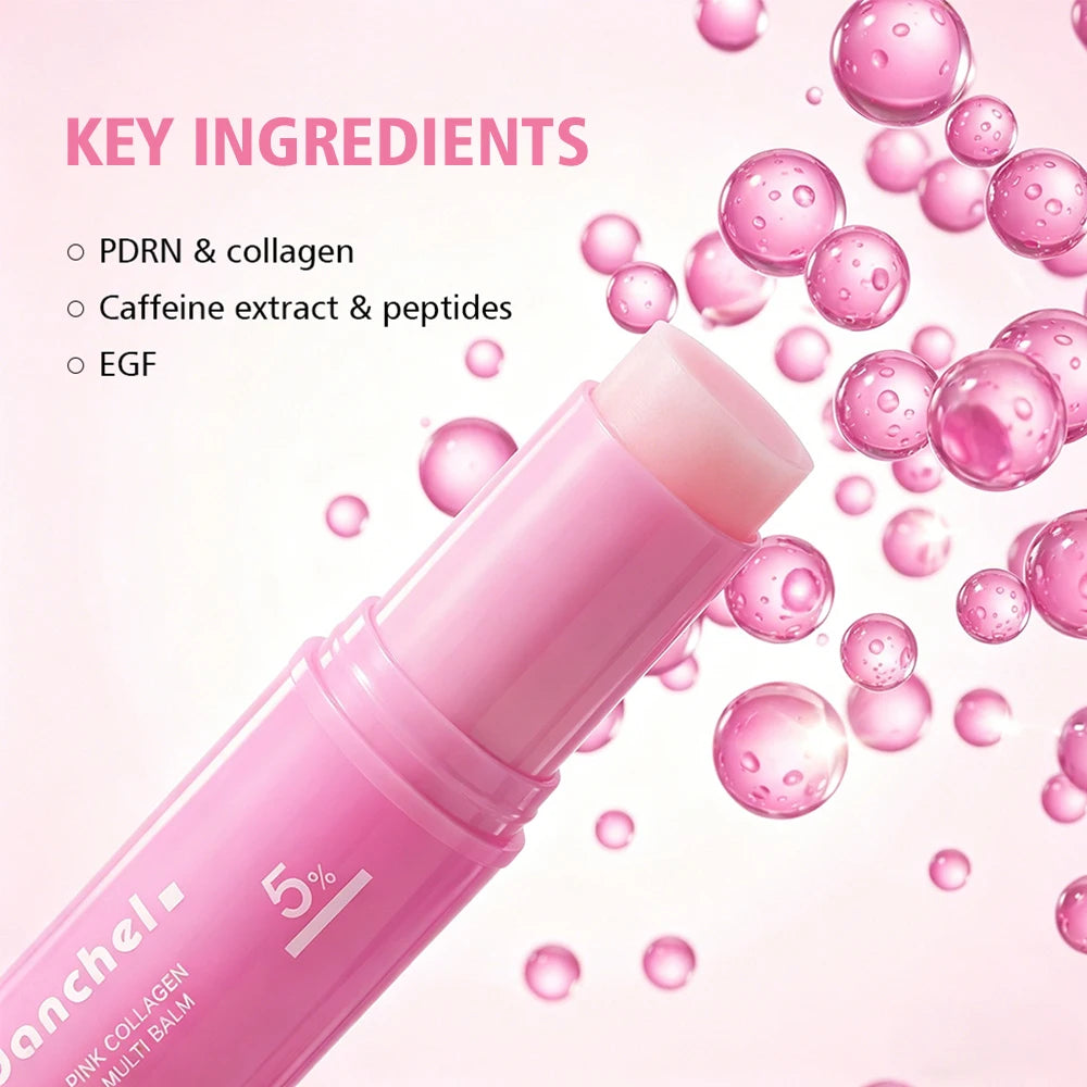PDRN Pink Collagen Multi Volume Balm Stick Anti Aging Firming Anti Wrinkle For Eye Neck Forehead Smile Lines Oasis Select