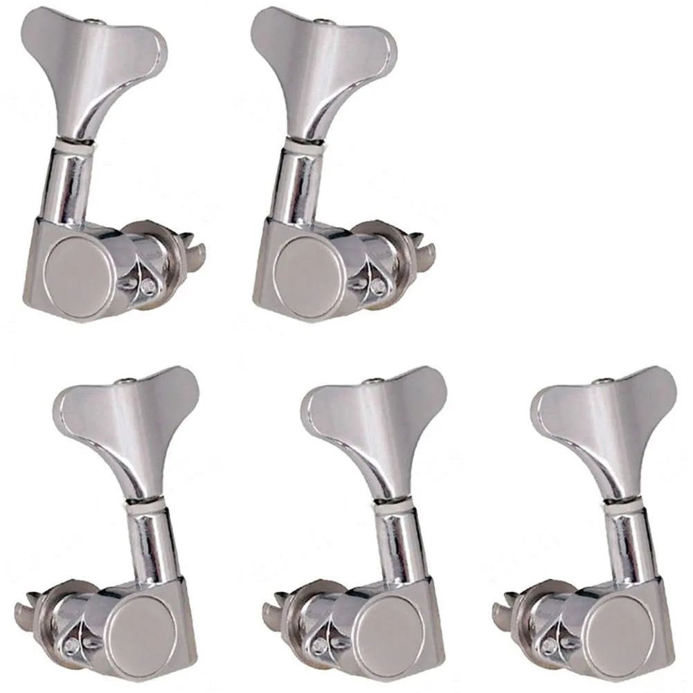 5PCS Bass Tuning Pegs With Sealed Machine Heads for Dust and Moisture Protection Compatible with Various Bass Guitars Oasis Select A
