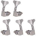 5PCS Bass Tuning Pegs With Sealed Machine Heads for Dust and Moisture Protection Compatible with Various Bass Guitars Oasis Select A