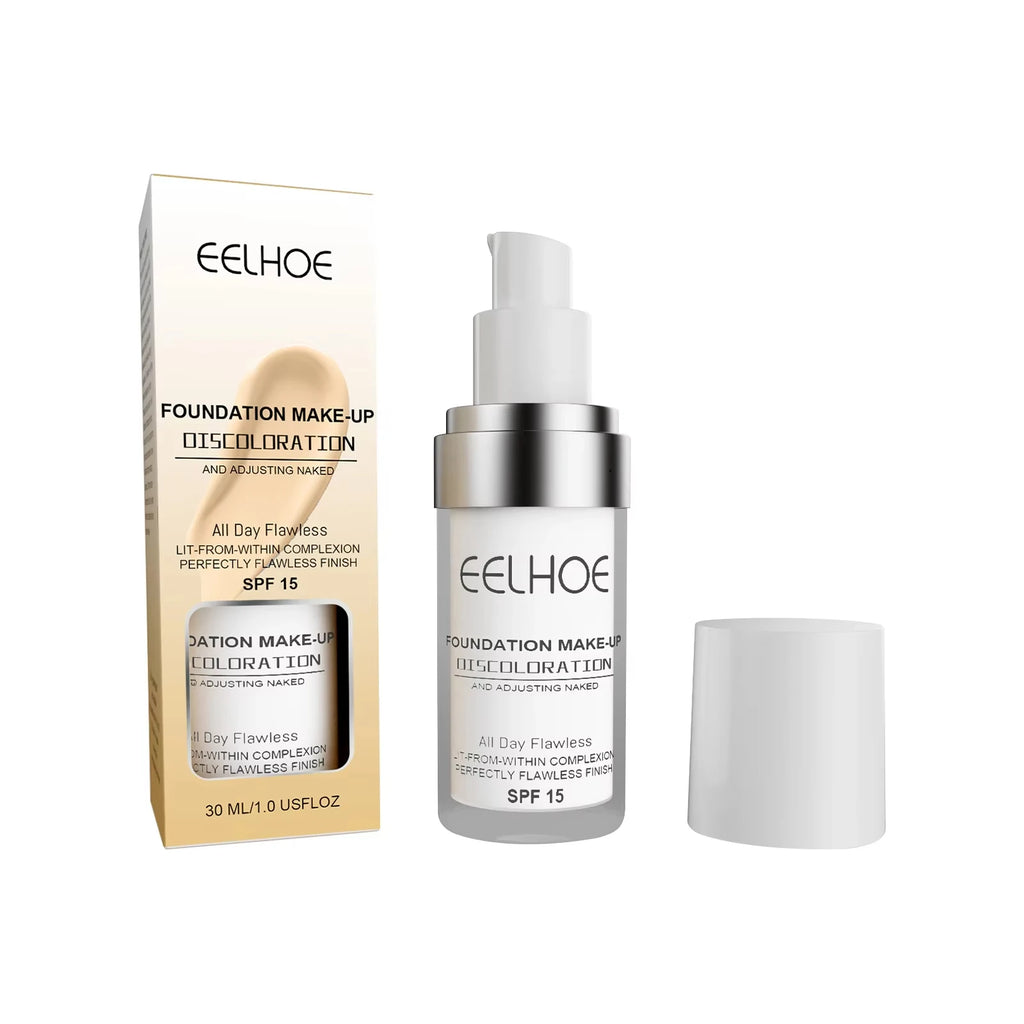 EELHOE Color Changing Liquid Foundation Moisturizing Waterproof No Creasing No Separation Concealer Makeup Products Wholesale Oasis Select 1pc
