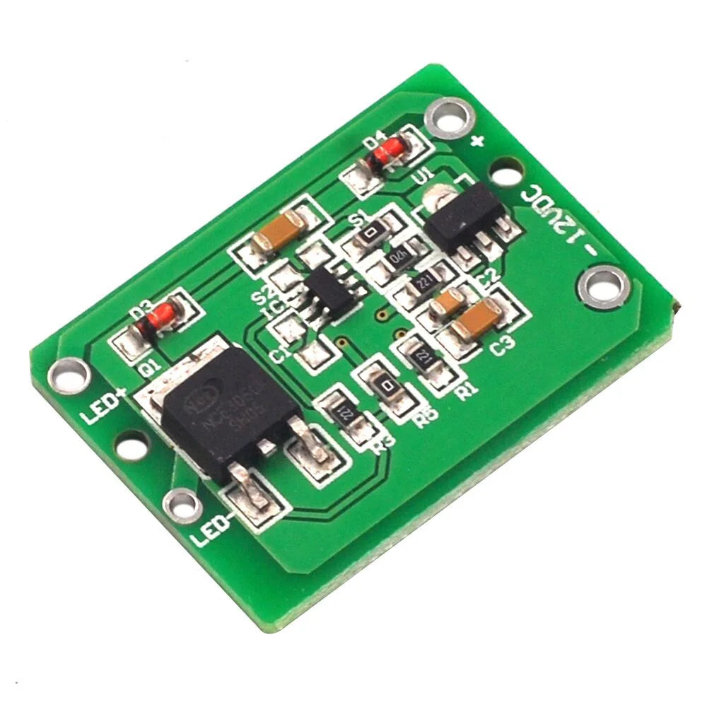 12V Capacitive Touch Switch Sensor Module Push Button Touching Key Module Jog Latch With Relay DC6-24V 3A Expansion Board Module Oasis Select