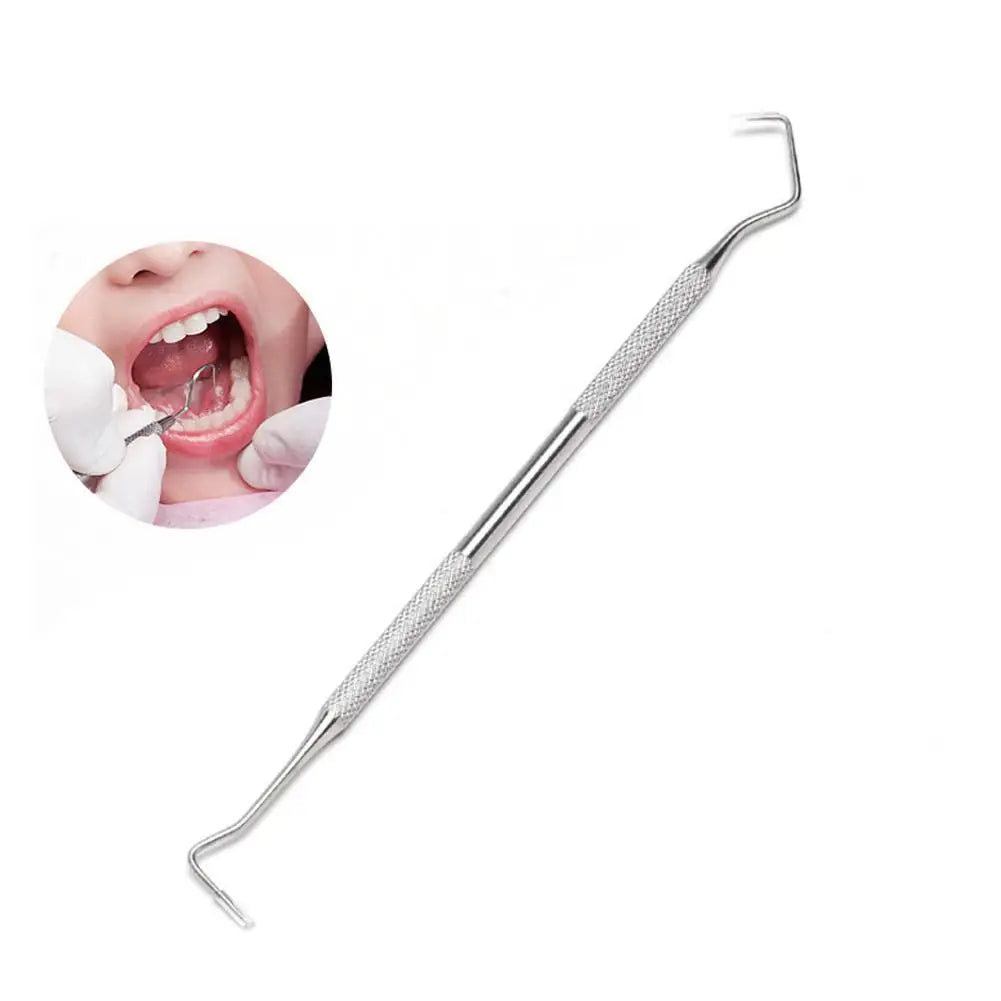 Stainless Steel Double Ended Toothpick Scraper Tools Dental Stain Remover Periodontal Probe Explorer For Teeth Clean Hygiene Oasis Select