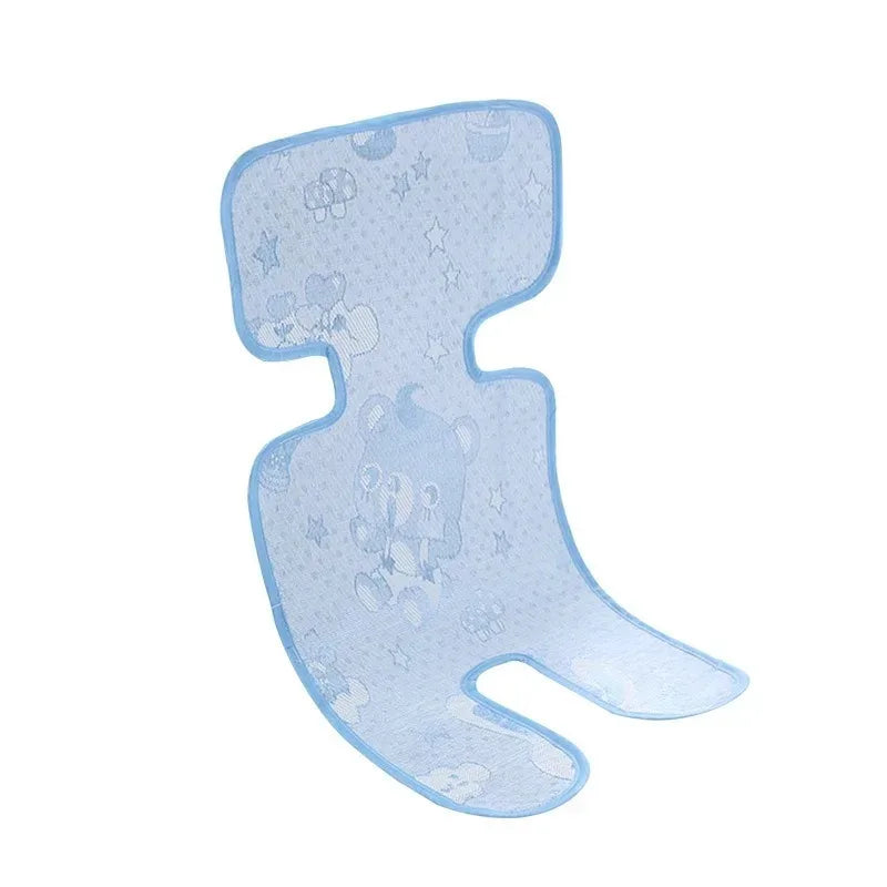 Universal Cartoon Printed Stroller Cooling Pad Mild Cool Surface Summer Heat Resistant Liner For Baby Pushchair Breathable Oasis Select