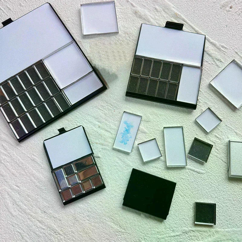 Watercolor Box Packaging Grid 0.5ml/1ml/2ml For Travel Box Magnetic Aluminum Palette Professional Paint Art Supplies Oasis Select