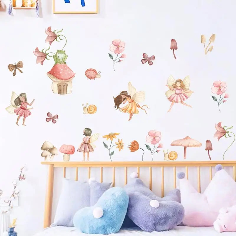 Colourful Fairy Wall Stickers – Girls Room & Playroom Decals