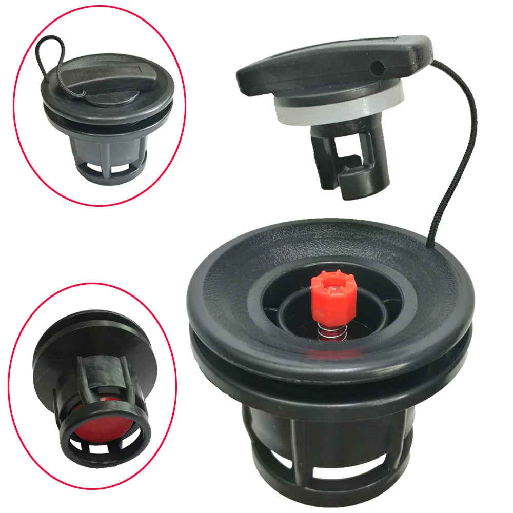 PVC Air Nozzle Valve 8 Groove Air Valve Caps for Inflatable Rubber Dinghy Raft Pool Fishing Boat Oasis Select 1 Piece