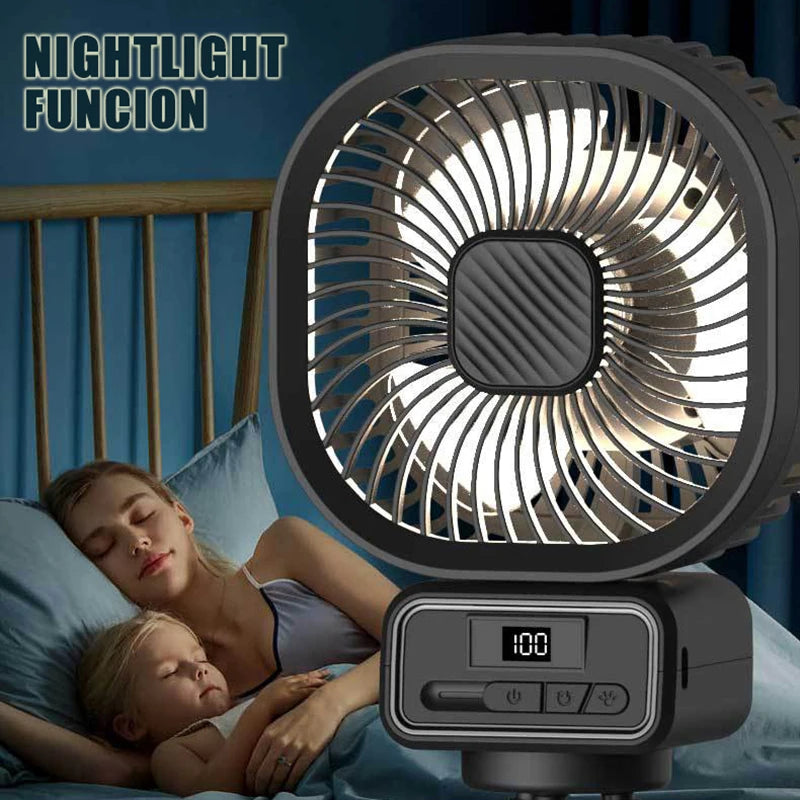 URGGU 5000mAh Portable Octopus Fan – Stroller, Camping & Desk