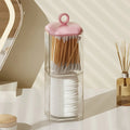 1pc Clear Storage Box, PS Swab Storage Box For Home,Room,Home,Bedroom,Bathroom,House,Pink Room,Living Room Decor,Travel Stuff,Gi Oasis Select Type AB Pink