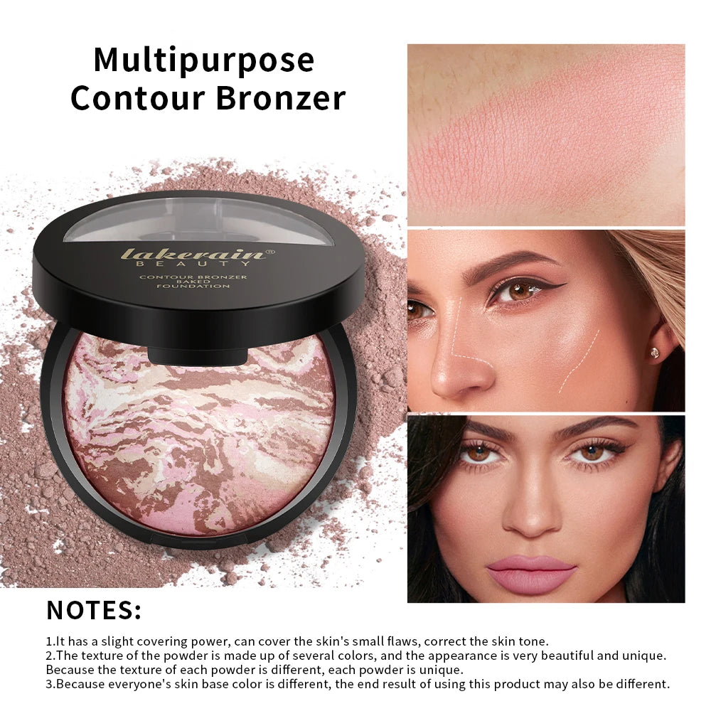 Demi Matte Natural Finish Baked Brighten Color Correcting Powder Foundation Buildable Light to Coverage Oil Control Makeup Oasis Select