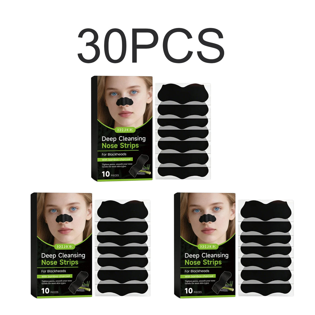 Blackhead Remover Nose Strips Unisex Deep Cleansing Pores Helps Clear Blackheads Minimizes Pores Nasal Mask Patch Skin Care Oasis Select 30 PCS