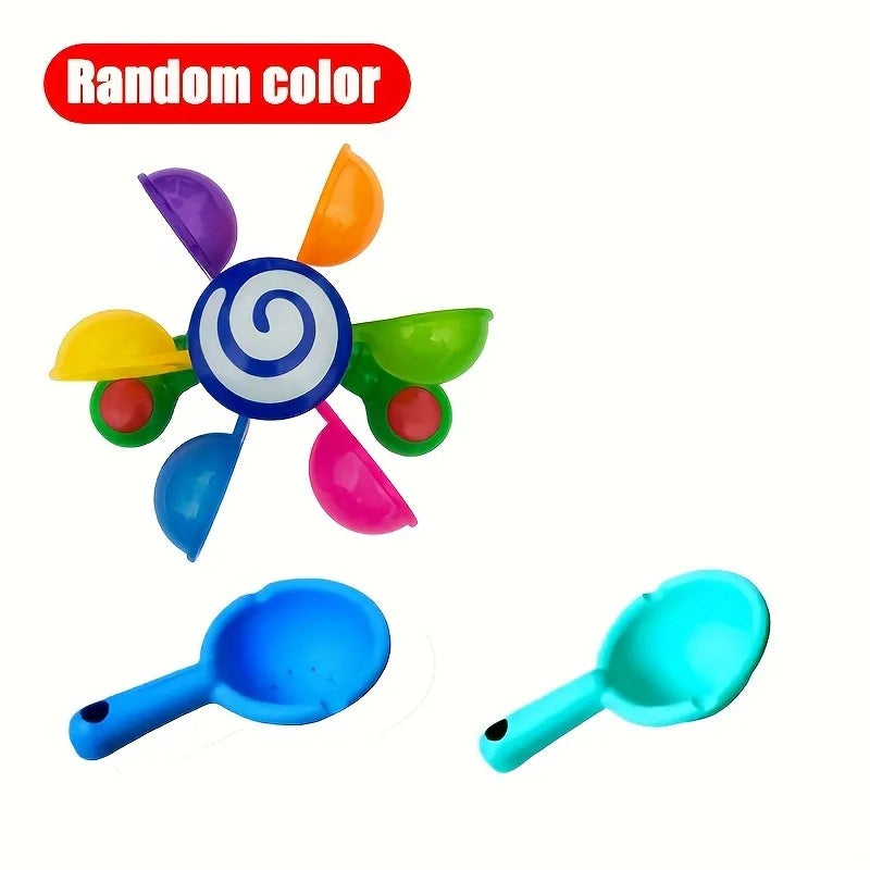 1pc Spinning Bath Toy Windmill, Fun Bathtime Sensory Play for Baby Boys & Girls, Ideal Birthday Christmas Gift,Baby Bath Toy Oasis Select Rotating windmill 2
