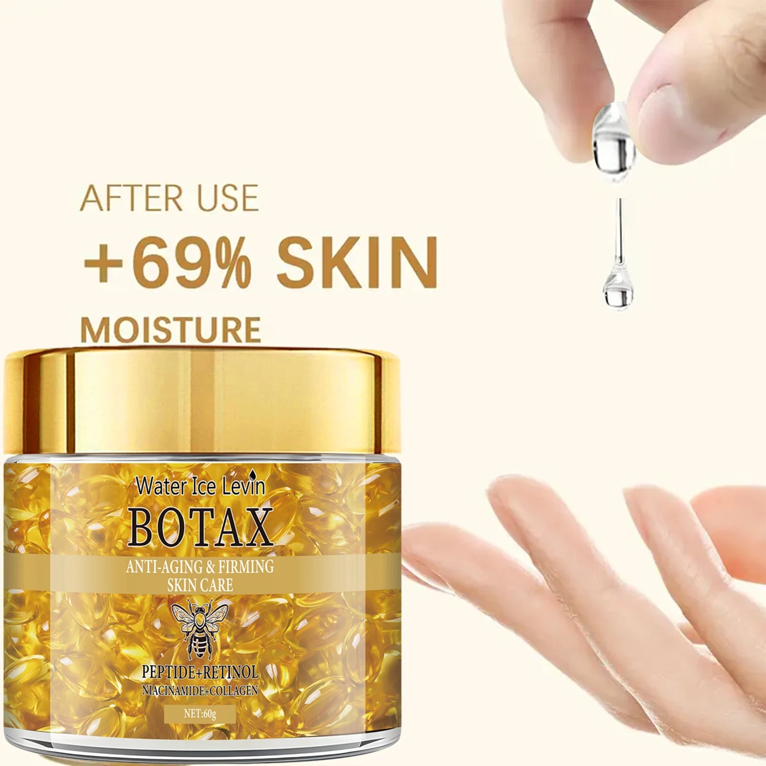 Retinol Firming and Lifting Cream, Rich in Peptides, Collagen, and Hyaluronic Acid, Suitable for All Skin Types, Tightens and Smooths Skin, Makes Skin Look Younger, and Provides Deep Hydration Oasis Select
