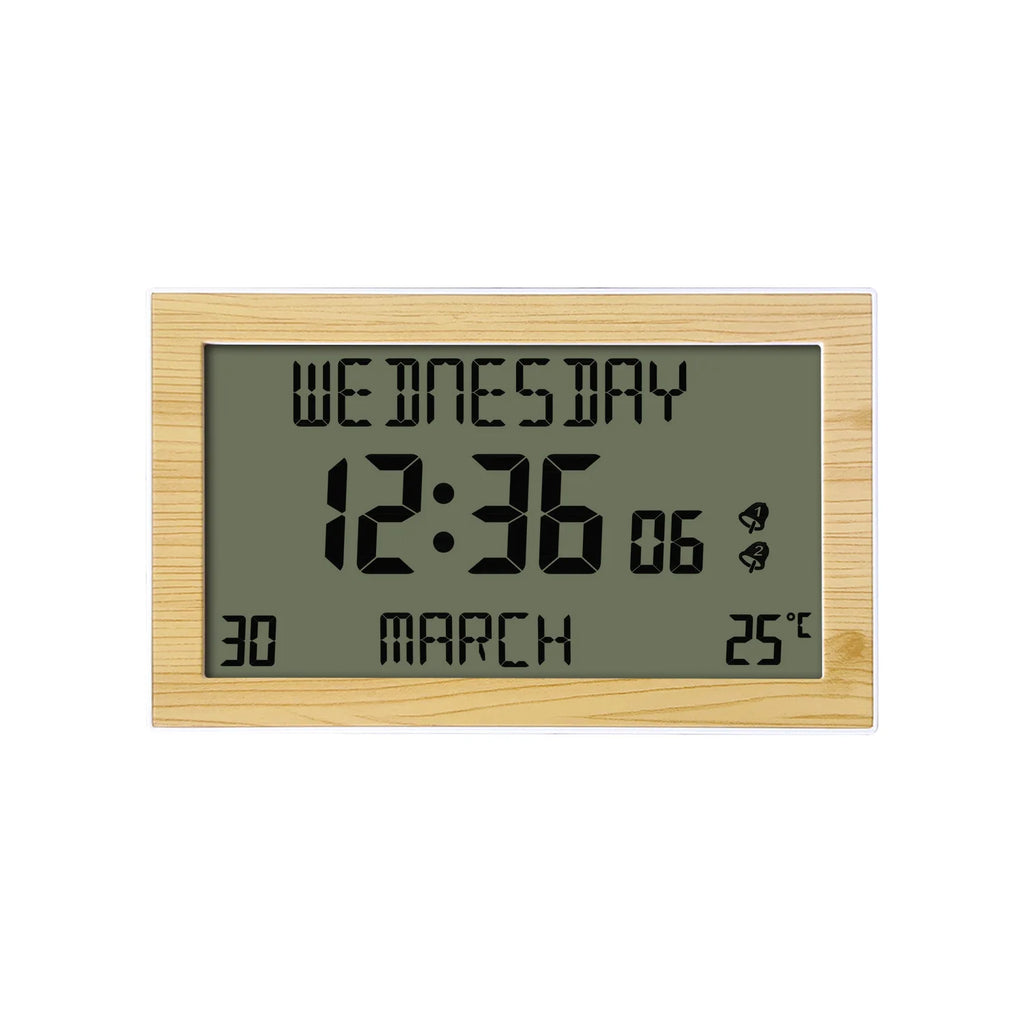 Alarm Clocks Lcd Display Desk Small Clock High-Definition Multi-Function Machine Reminders In Multiple Languages For Travel Home Oasis Select Style 3