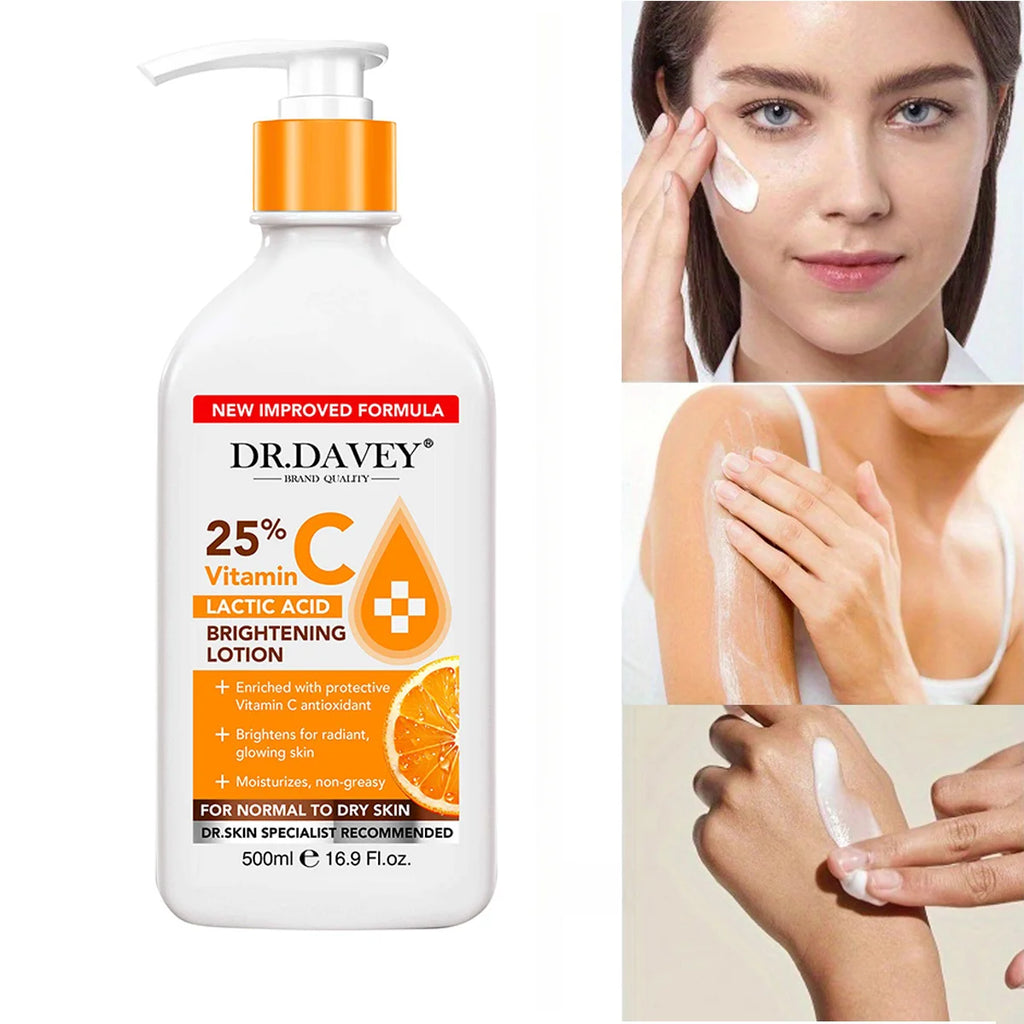 DR.DAVEY 500ml Vitamin C Body Lotion – Brightening & Moisturizing