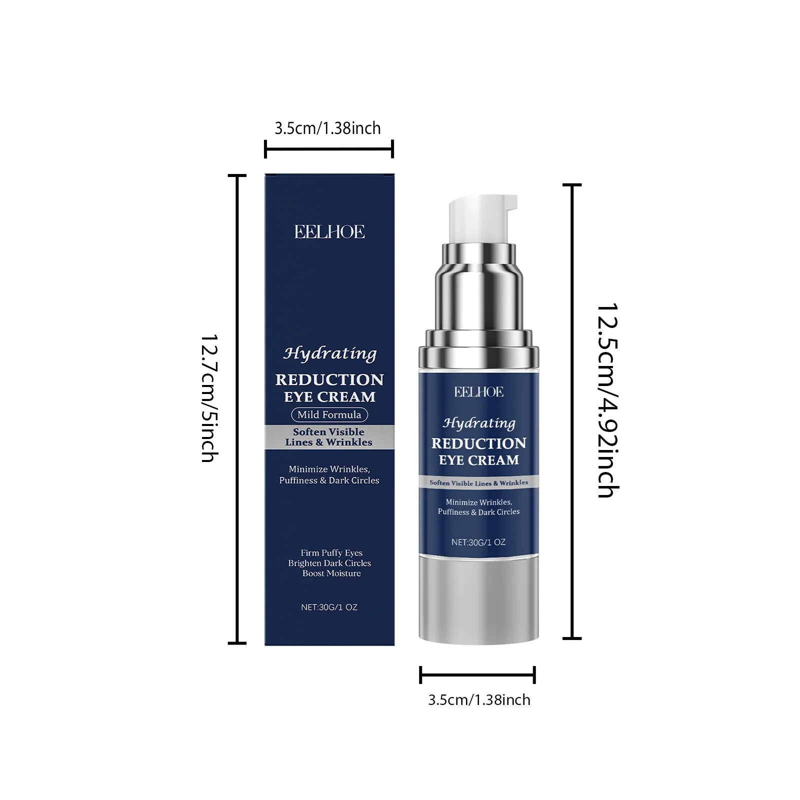 Eelhoe Hyaluronic Acid Eye Cream – Firming & Anti-Puffiness Eye Cream Oasis Select 30g Boxed
