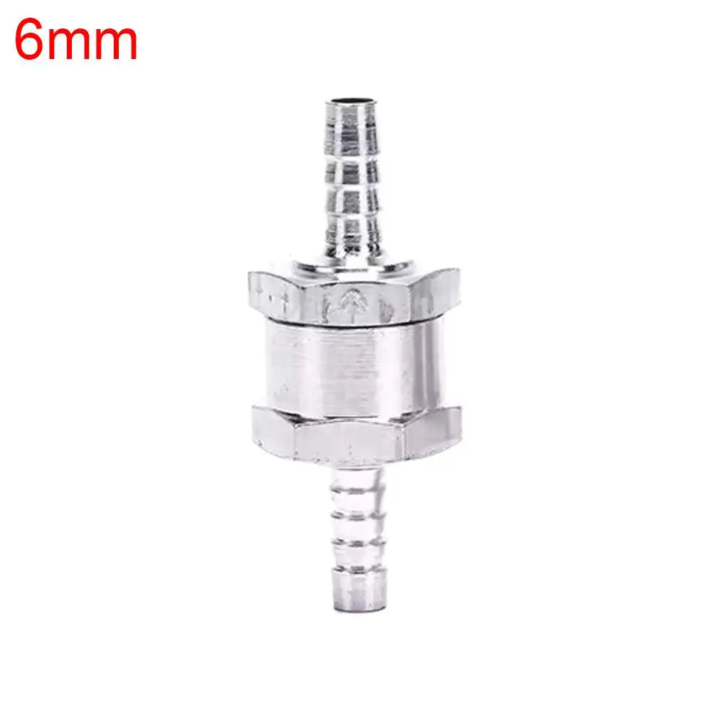 Aluminium Fuel Line One-Way Check Valve | 6–12mm Anti-Backflow