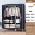 Multi-functional Simple wardrobe assembly wardrobe household simple storage steel frame modern wholesale cloth wardrobe Durable Oasis Select cyan