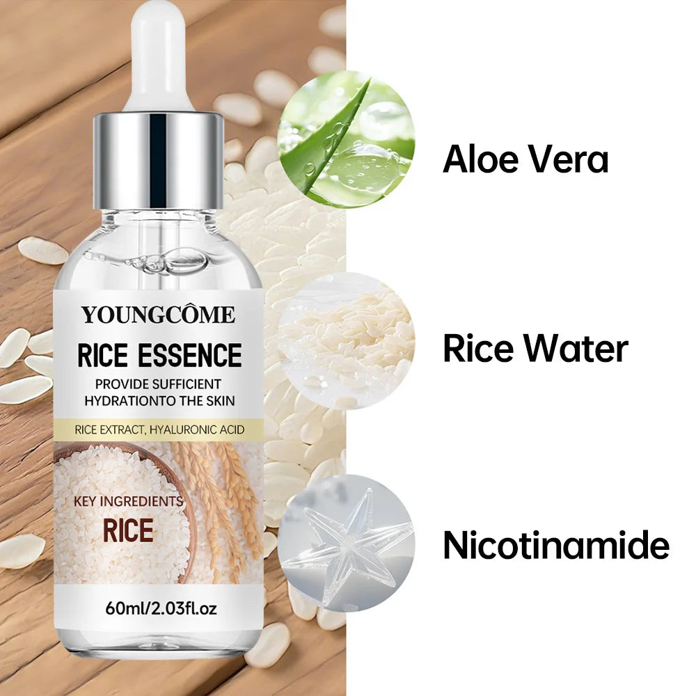White & Black Rice Essence Serum Duo with Hyaluronic Acid