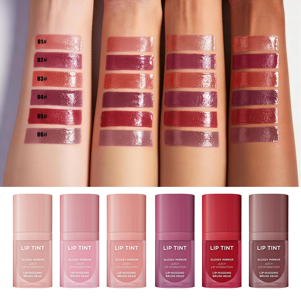 Hello Kiss Velvet Matte Lip Gloss – Waterproof Long-Lasting Tint