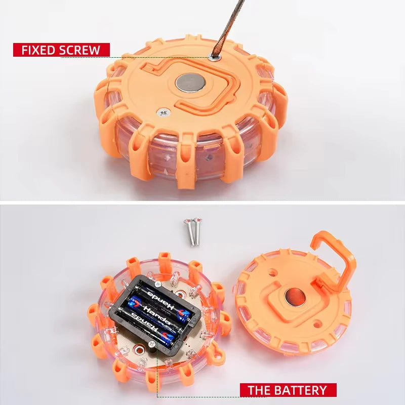 Magnetic LED Strobe Warning Light | Roadside Safety Beacon