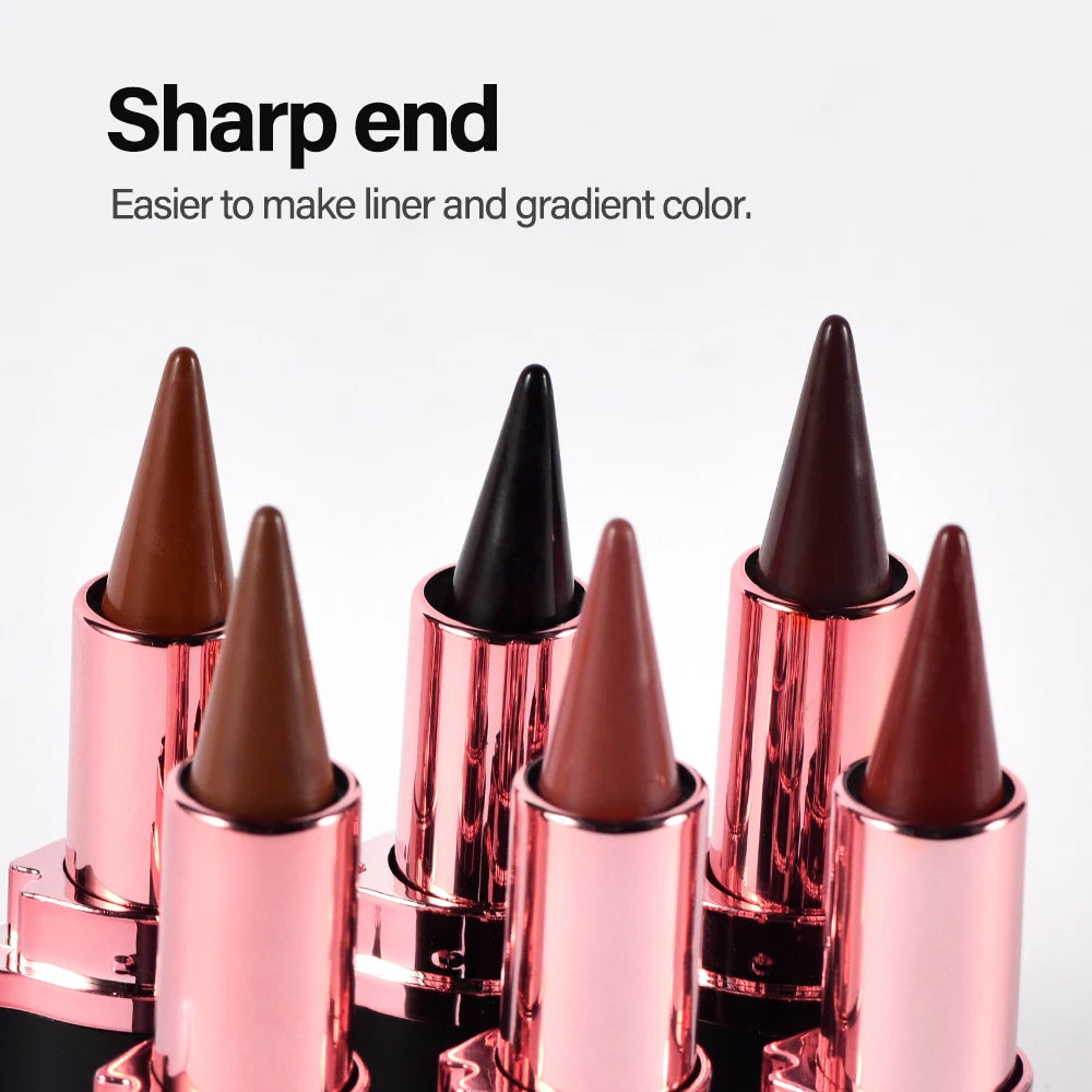 2In1 Matte Liner Lipstick Pen Gradient Lip Liner Red Brown Lipsticks Pencil Lasting Waterproof Lip Stick Sexy Women Lip Cosmetic Oasis Select