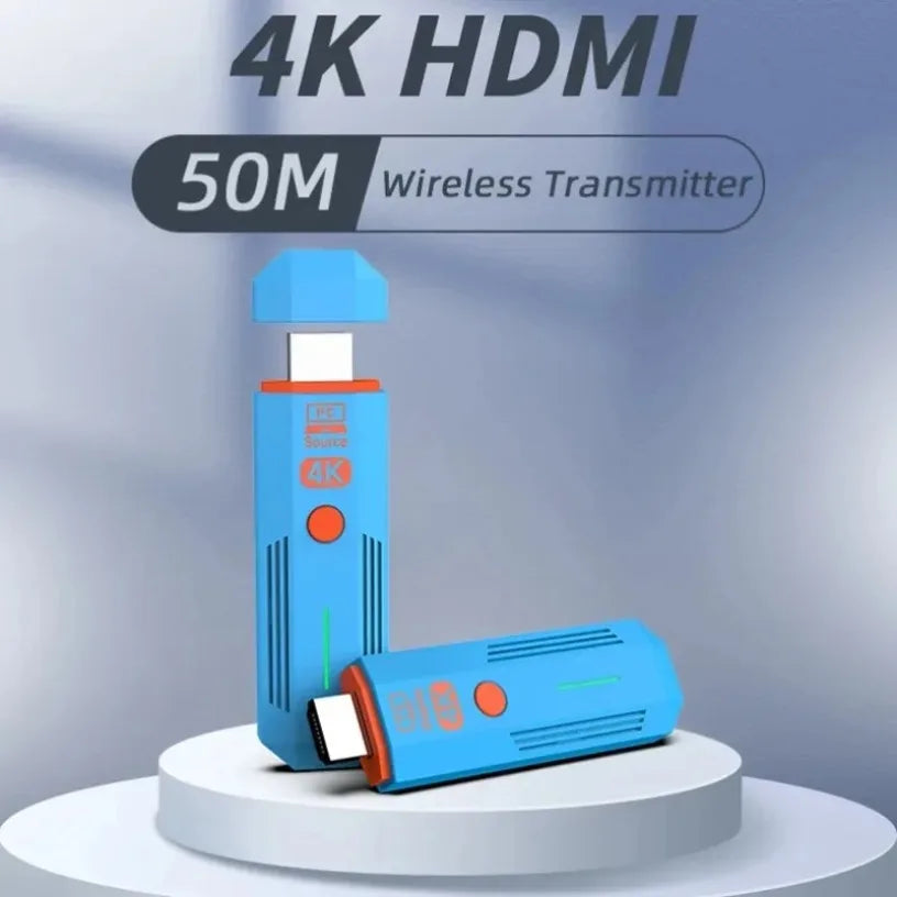 5.8G 4K 50M Wireless HDMI-Compatible Video Transmitter Receiver Extender Display Adapter Dongle Share For Laptop To TV Monitor Oasis Select