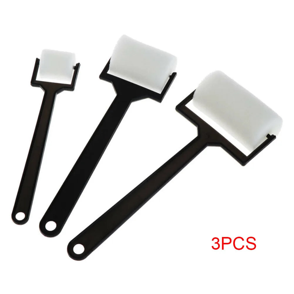 3pcs Sponge Paint Roller Brush /Foam Painting Roller/ Brush Plastic Handle Sponge Brushes Craft Tool Parts For Children/ Draw Oasis Select