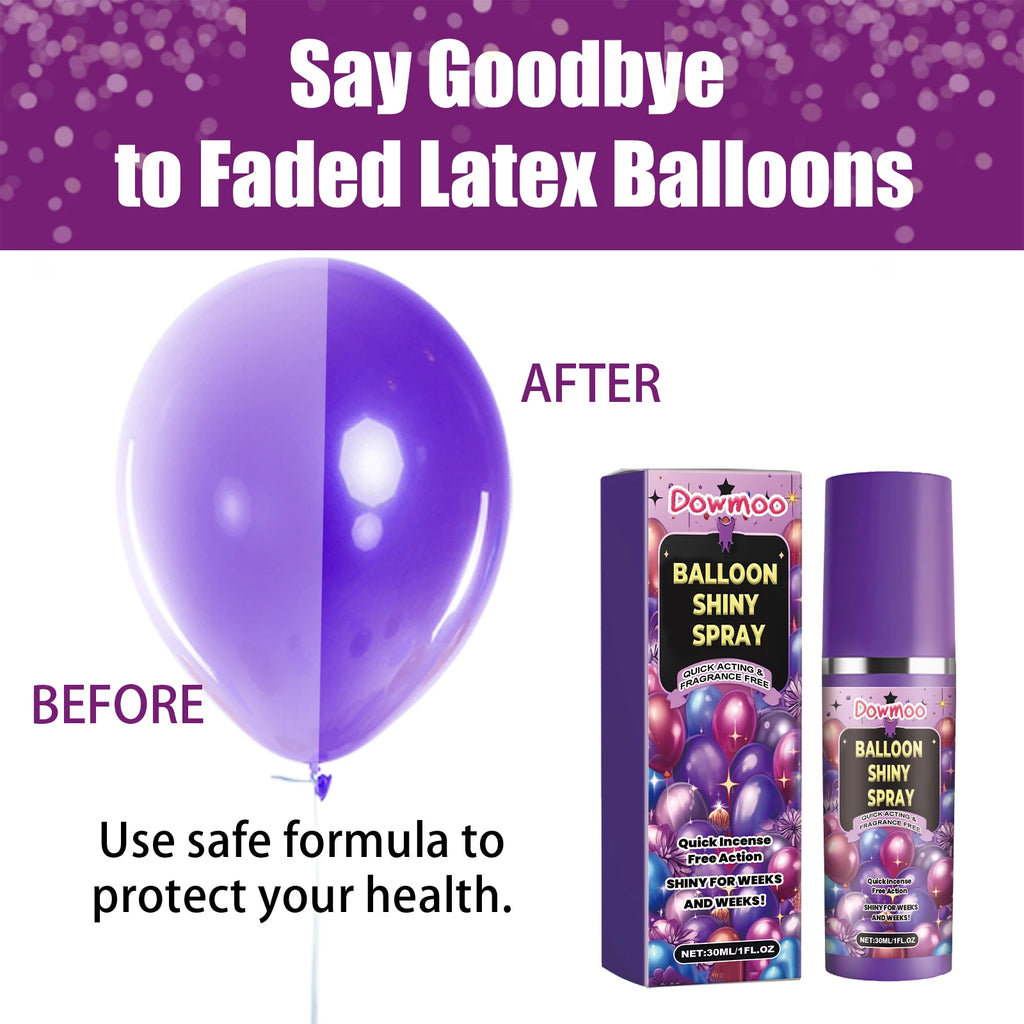 Balloon Shine Spray Gloss Enhancer Anti Oxidation Long Lasting Brightening Latex Balloon Party Decoration Quick Effect Oasis Select