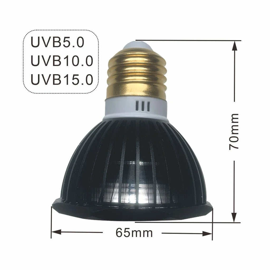 UVB UVA LED Reptile Basking Lamp for Turtles & Lizards | 3W