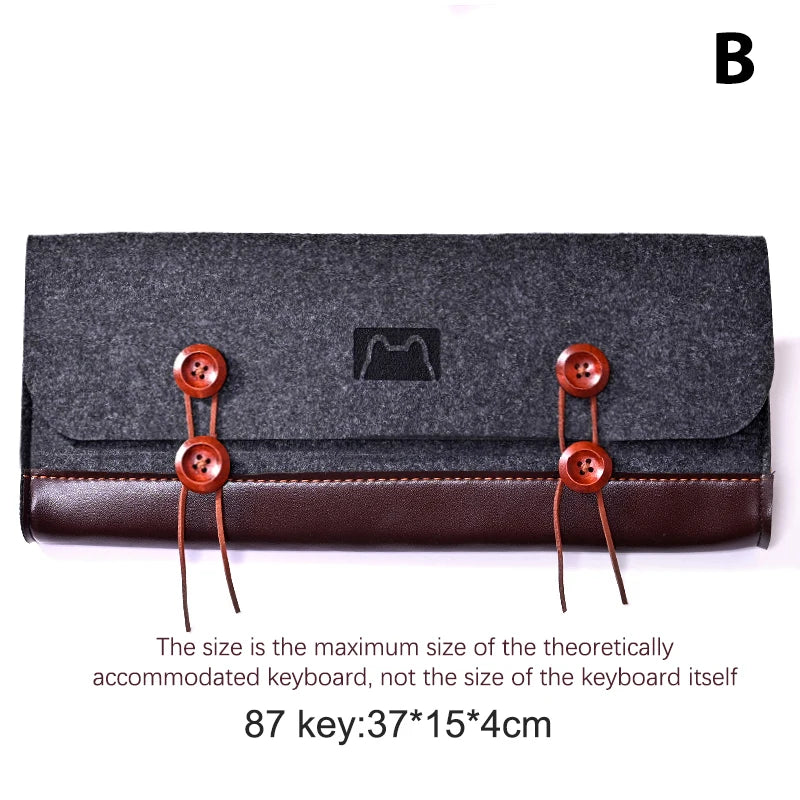 PU Felt Keyboard Carrying Case Bag | Dustproof Storage