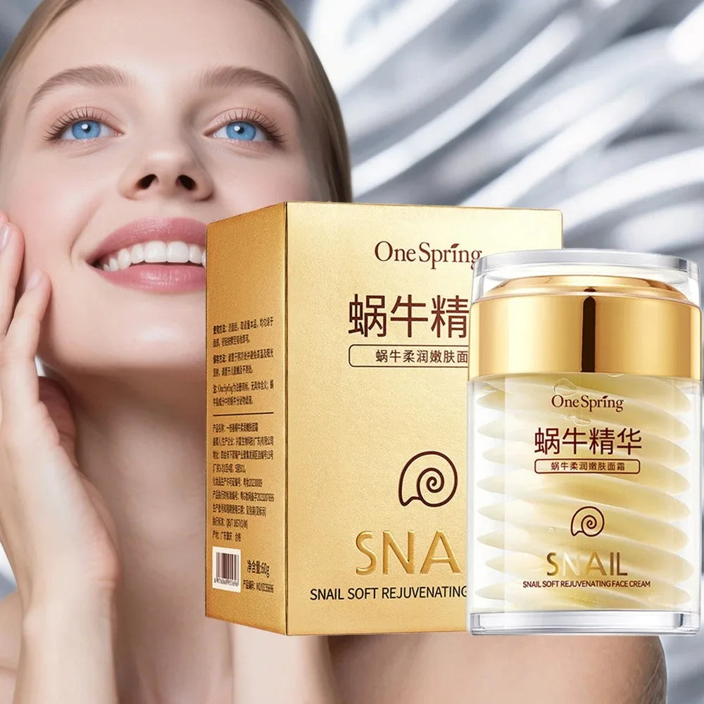 SADOER Snail Extract Face Cream 50g – Moisturizing & Smoothing Facial Moisturizer Cream Oasis Select