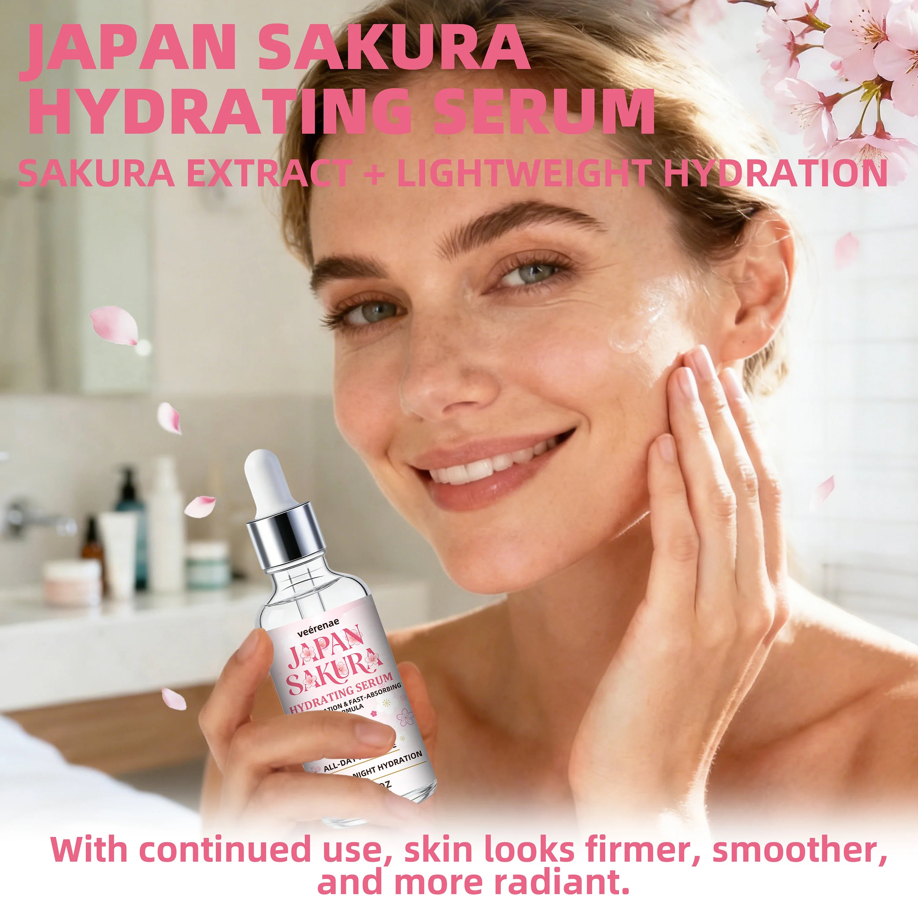 Japan Sakura Hydrating Face Serum – Lightweight Moisturizer