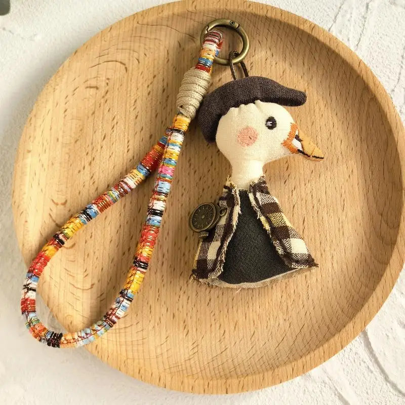 Handmade Cartoon Animal Fabric Keychain | Cute Backpack Pendant Fabric Keychain Pendant Oasis Select A