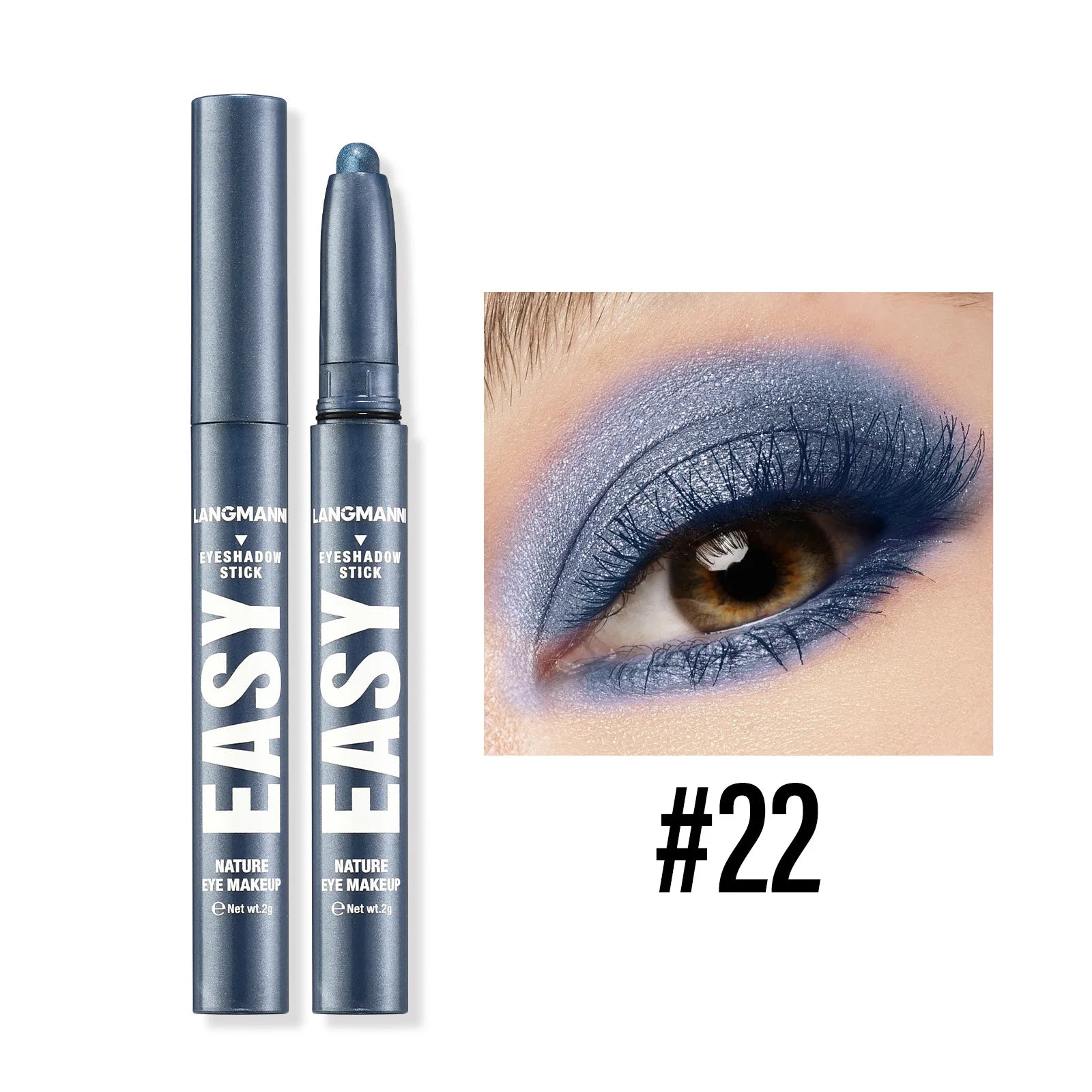 Langmanni Pearlescent Matte Eyeshadow Pencil – Waterproof Shimmer