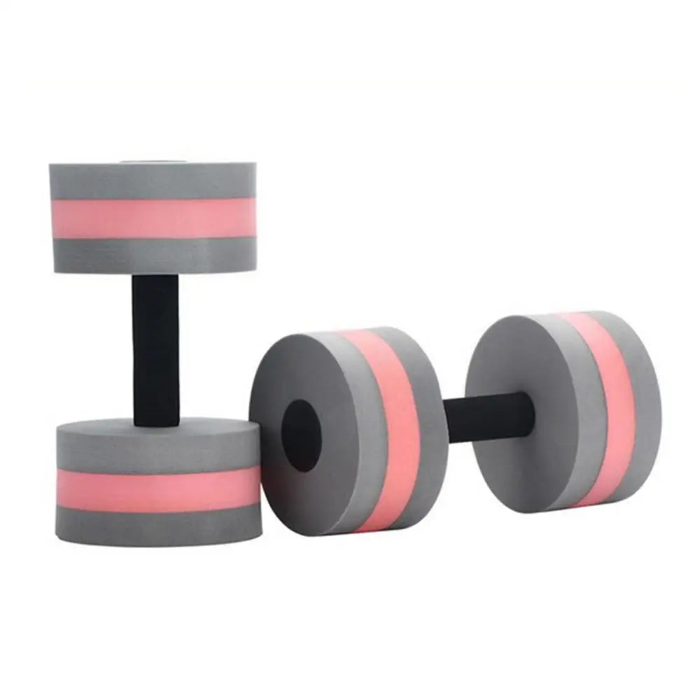 Water Dumbbells For Pool Exercise Floating Water Weights EVA Foam Pool Weights Lightweight Water Fitness Barbells Hand Bar Oasis Select Gray