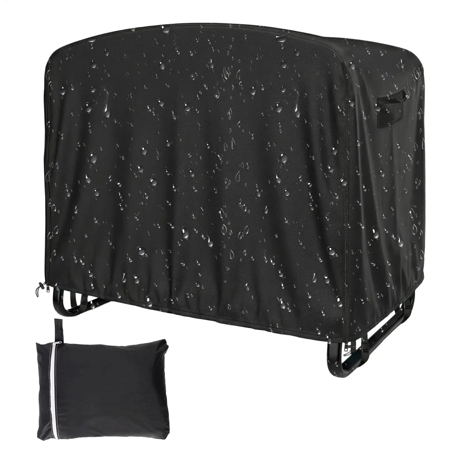 6ft Zipper Trampoline Protector Cover Rectangle Trampoline Cover Waterproof UV-Resistant 420D Oxford for Kids Backyard Park Oasis Select