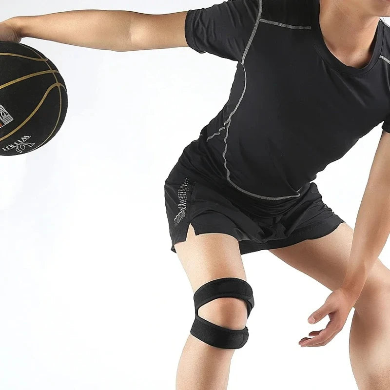 Elastic Pressurized Knee Support Bandage Pad Open Patella Knee Sleeve Brace Shock-absorbing Knee Pad for Multiple Outdoor Sports Oasis Select