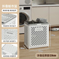 Multi-functional Toilet bathroom laundry basket folding dirty clothes storage basket with wheels removable laundry basket Oasis Select Big-White-A